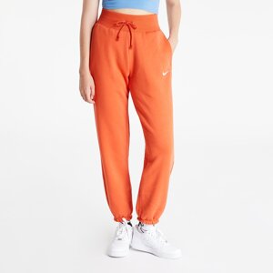 Kalhoty Nike Sportswear Phoenix Fleece Women's High-Waisted Oversized Sweatpants Mantra Orange/ Sail M