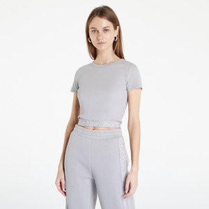 Tričko Calvin Klein Jeans Logo Tape T-Shirt Mercury Grey XL