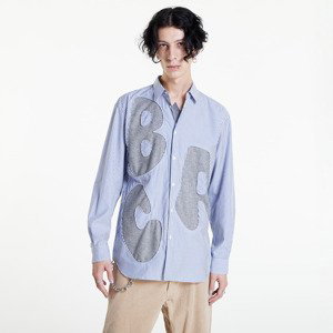 Košile Comme Des Garçons SHIRT Mens Shirt Woven Striped White / Blue M