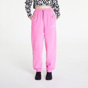 Kalhoty Tommy Jeans Signature Fleece Sweatpants Pink L