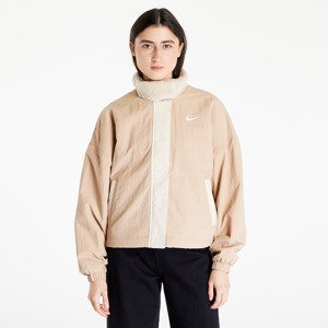 Mikina Nike Sportswear Essential Women's Woven Fleece-Lined Jacket Hemp/ Sanddrift/ White L