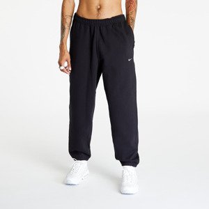 Tepláky Nike Solo Swoosh Men's Fleece Pants Black/ White XXXL