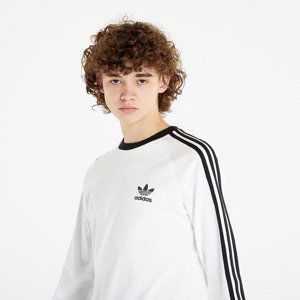 Tričko adidas 3-Stripes Long Sleeve Tee White L