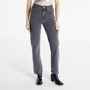 Kalhoty Calvin Klein Jeans High Rise Straight Pants Black W28/L30