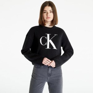Svetr Calvin Klein Jeans Blown Up Ck Loose Pullover Black L