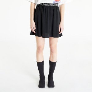 Sukně Calvin Klein Jeans Logo Elastic Mini Skirt Black XS