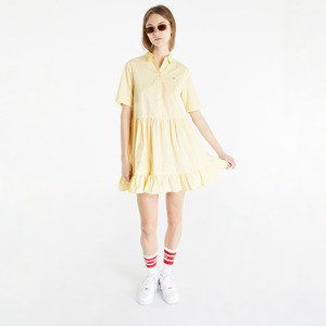 Šaty Tommy Jeans Poplin Tiered Ss Shirt Dress Yellow M