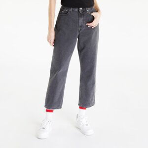 Kalhoty Tommy Jeans Harper High Rise Straight Ankle Jeans Denim Black W30/L30