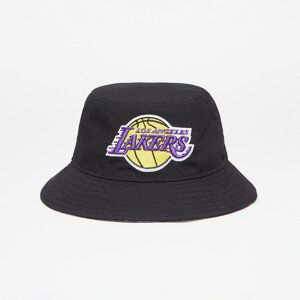 Klobouk New Era Los Angeles Lakers Print Infill Bucket Hat Black L