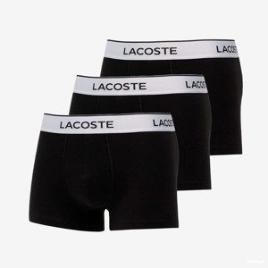 Boxerky LACOSTE Underwear Trunk 3-Pack Black M
