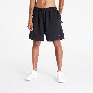 Šortky Nike Solo Swoosh Men's French Terry Shorts Black/ White XL