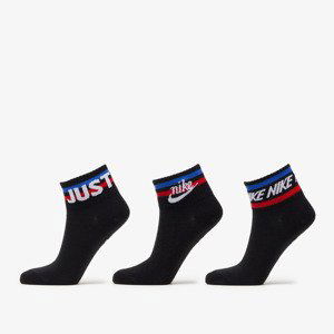 Ponožky Nike Chaussette Quarter Lotx 3-Pack Socks Black S