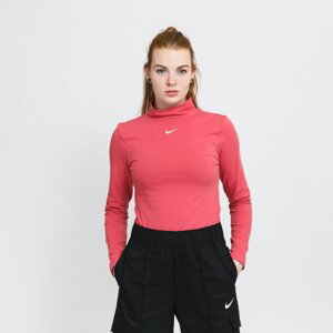 Tričko Nike Sportswear Essential Mock Long-Sleeve Top Pink L