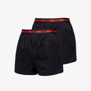 Trenky Hugo Boss Woven Boxer Shorts 2 Pack Black S
