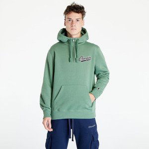 Mikina Champion Varsity Hooded Half Zip Sweatshirt Green XL