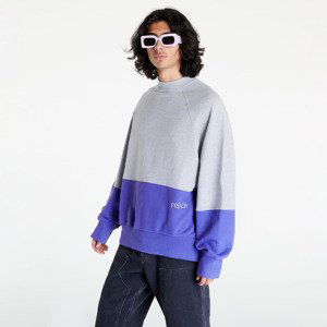 Mikina PREACH Shifted Reality Split Crewneck GOTS Purple/ Grey Melange L