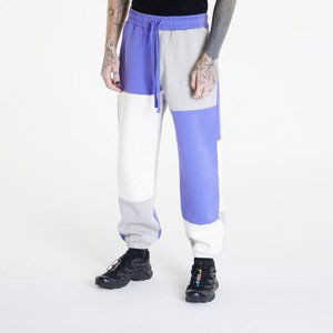 Tepláky PREACH Oversized Patchwork Sweat Pant GOTS Grey Melange/ Purple/ Off White XL