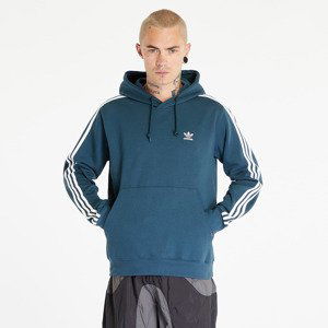 Mikina adidas Originals 3-Stripes Fleece Hoodie Forest Green M