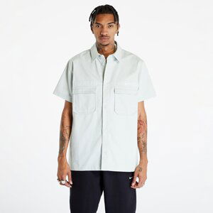 Košile Nike Life Woven Military Short-Sleeve Button-Down Shirt Light Silver/ White S