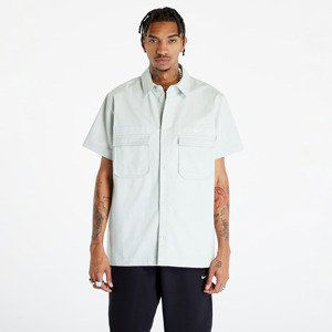 Košile Nike Life Woven Military Short-Sleeve Button-Down Shirt Light Silver/ White XL