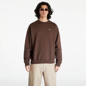 Mikina Nike Solo Swoosh Fleece Crew Sweatshirt Baroque Brown/ White XL