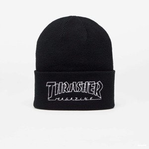 Čepice Thrasher Outlined Logo Beanie Black Universal