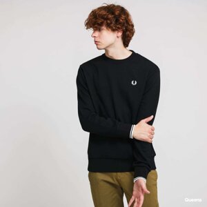 Mikina FRED PERRY Crewneck Sweatshirt Black XL