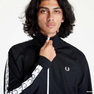 Mikina FRED PERRY Taped Track Jacket Black M