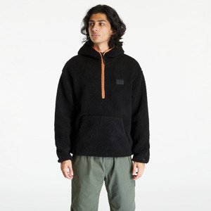 Mikina Calvin Klein Jeans Sherpa Half-Zip Hoodie Black L