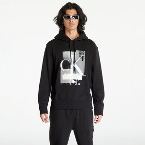 Mikina Calvin Klein Jeans Connected Layer Land Hoodie Black S