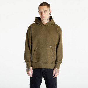 Mikina Tommy Jeans Relaxed Tonal Badge Hoodie Drab Olive Green S