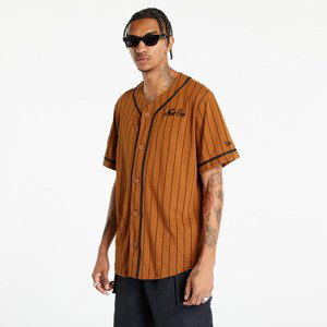 Tričko New Era Pinstripe Jersey Tee Brown XS