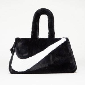 Taška Nike Sportswear Women's Faux Fur Tote Black/ Black/ White 10 l