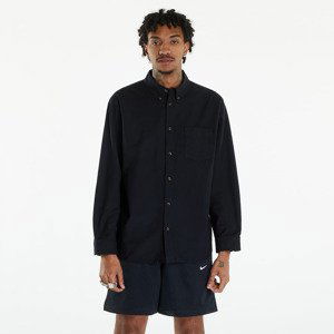 Košile Nike Men's Life Oxford Buttondown Long Sleeve Shirt Black/ Black/ Black L