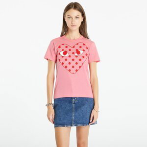 Tričko Comme des Garçons PLAY Heart Logo Short Sleeve Tee Pink M