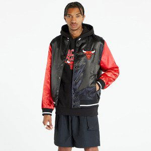 Bomber New Era NBA Satin Bomber Chicago Bulls Black/ Front Door Red S