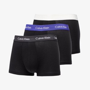 Boxerky Calvin Klein Cotton Stretch Classic Fit Low Rise Trunk 3-Pack Black/ Off White/ Black/ Purple S