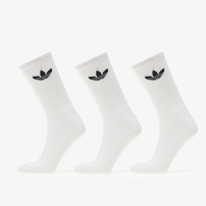 Ponožky adidas Trefoil Cushion Crew Socks 3-Pack White M