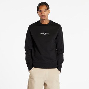 Mikina FRED PERRY Embroidered Sweatshirt Black M