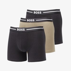 Boxerky Hugo Boss Bold Boxer Briefs 3-Pack Black/ Dark Green S