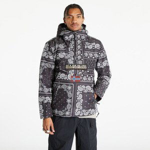 Bunda Napapijri Rainforest Regular Fit Half-Zip Jacket Black Aop M