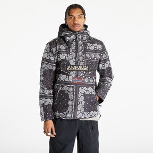 Bunda Napapijri Rainforest Regular Fit Half-Zip Jacket Black Aop S