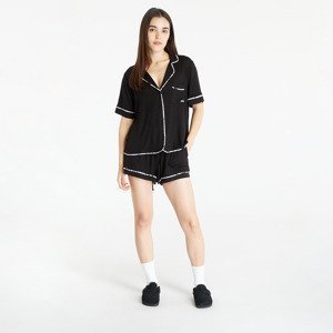 Pyžamo DKNY WMS Boxer Short Sleeve Pajamas Set Black S