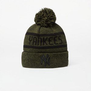 Čepice New Era New York Yankees Jake Bobble Knit Beanie Hat Olive/ Black Universal