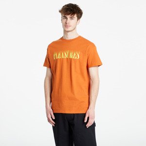 Tričko PLEASURES Crumble T-Shirt Texas Orange M