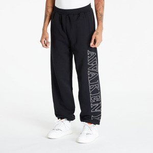 Tepláky Awake NY Rhinestone Serif Sweatpant Washed Black M