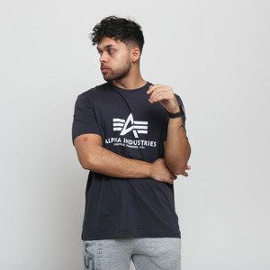 Tričko Alpha Industries Basic Tee Navy/ White S