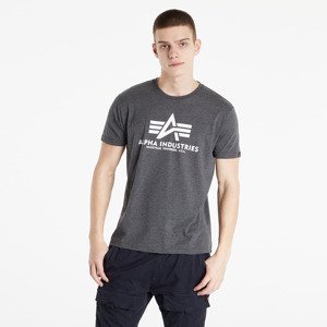 Tričko Alpha Industries Basic Tee Charchoal Heather/ White S