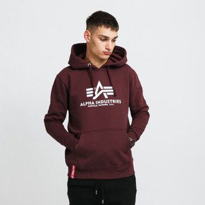 Mikina Alpha Industries Basic Hoody Dark Wine XL