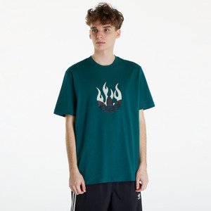 Tričko adidas Flames Logo Tee Collegiate Green M